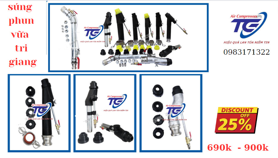 Súng phun vữa Tri Giang  