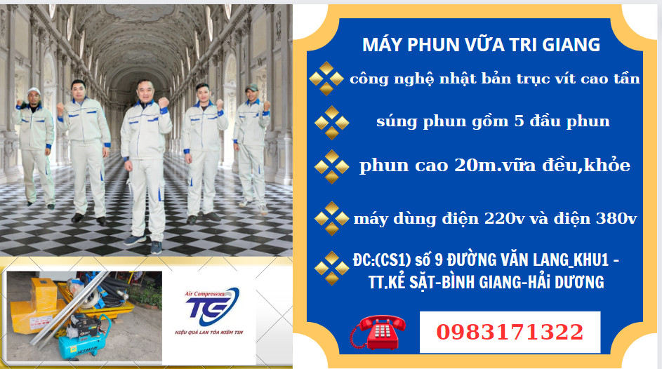Máy phun vữa tri Giang 