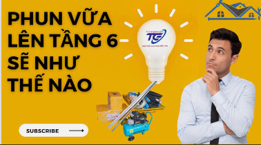 Máy Phun Vữa Tầng 6 Chuyên Nghiệp